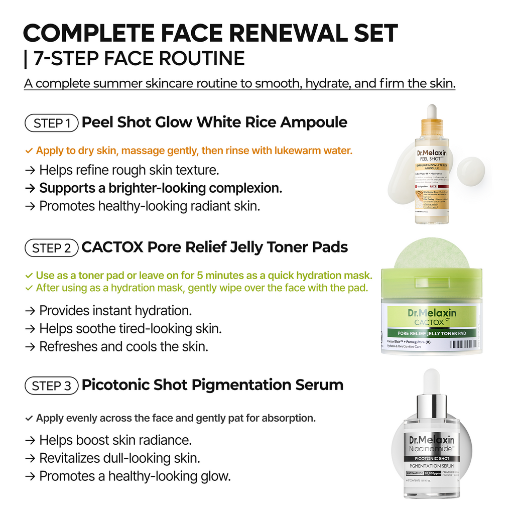 Summer Essentials  | 7-Step Complete Face Renewal Set (+FREE GIFT)